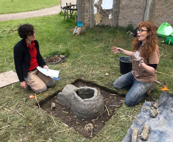 Eleonora Montanari and Victoria Lucas discuss strategies for building replica Iron Age bead furnaces